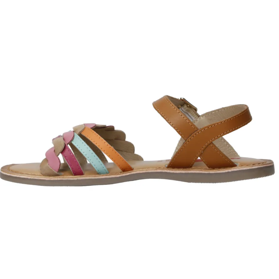 Kipling sandalen bruin / roze / blauw / oranje, foto 3