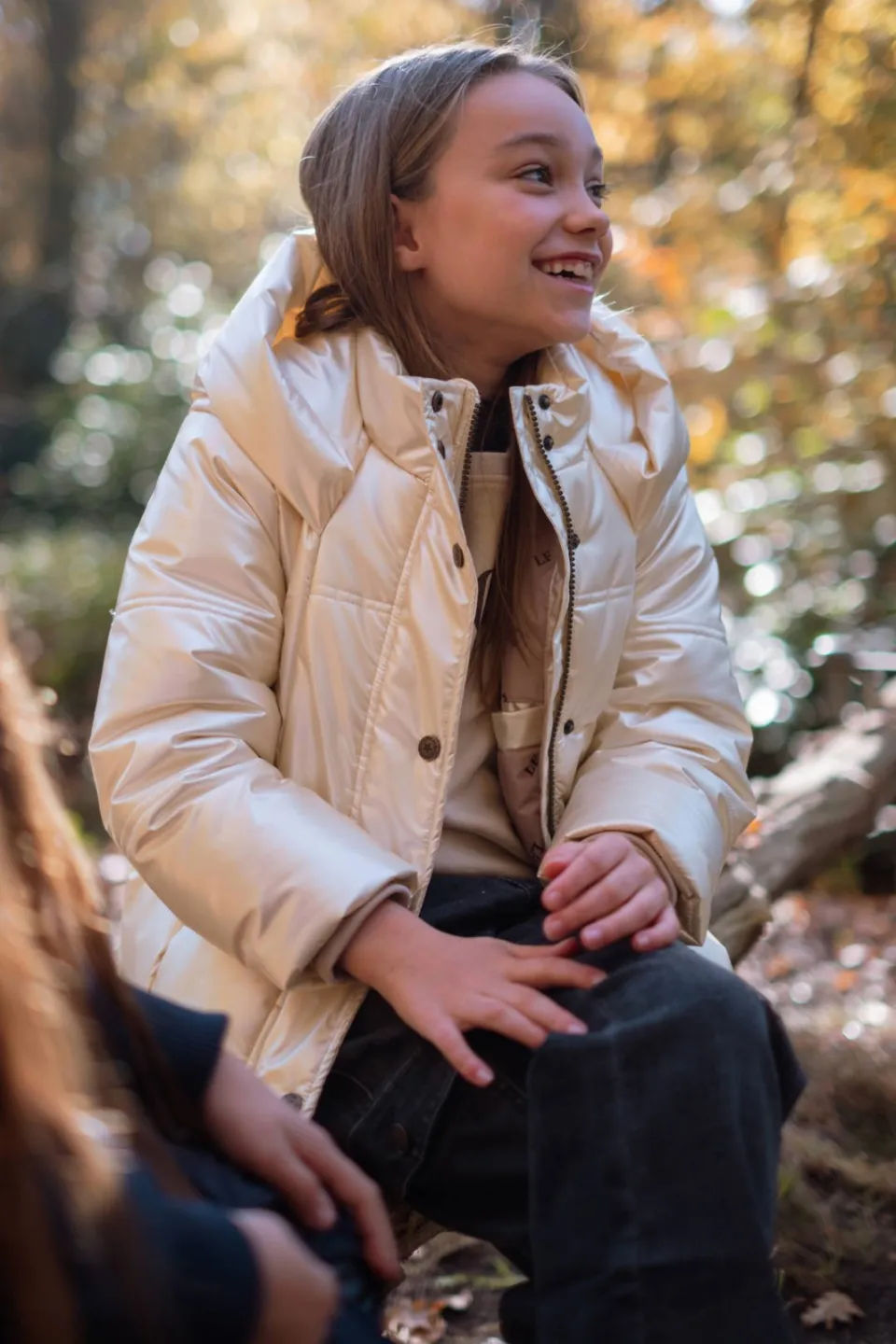 Like Flo Aukje quilted winterjas ecru