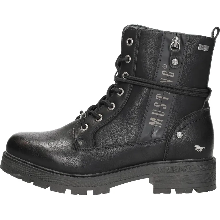 Mustang veterboots zwart, foto 2