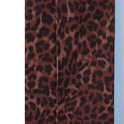 WE Fashion wijde broek panterprint bruin, foto 4