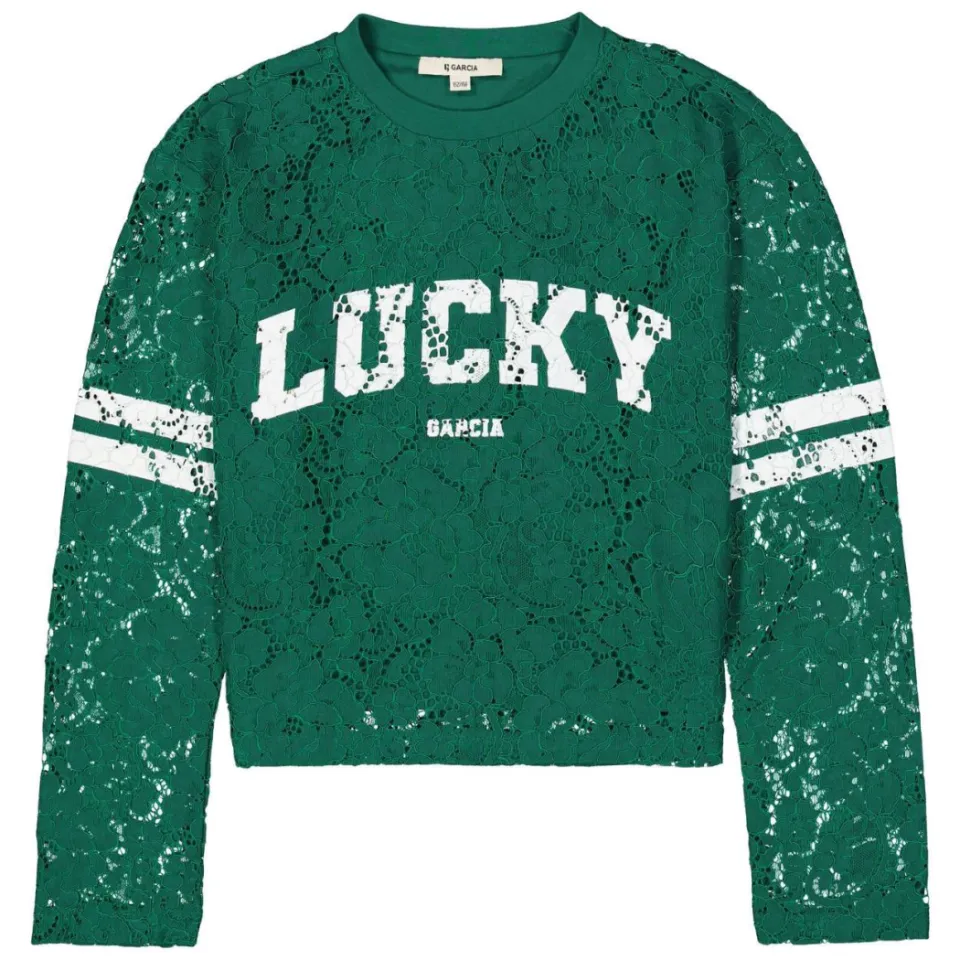 Garcia rechtvallende longsleeve groen, foto 2