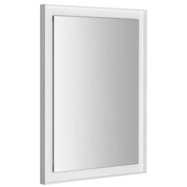 Sapho Badkamerspiegel Sapho Flut 60x80 cm LED-Verlichting Omlijsting Wit Wit glanzend