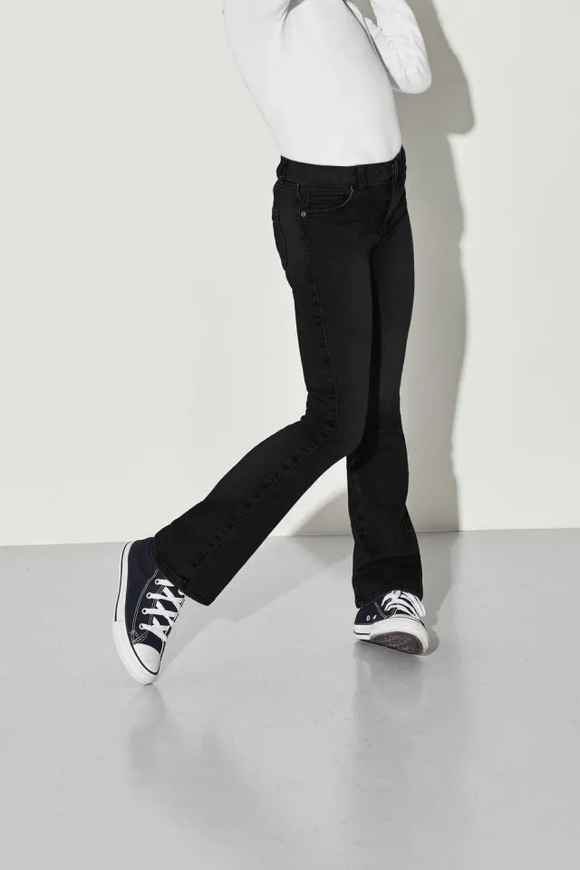 Only KIDS ONLY GIRL flared jeans - black denim