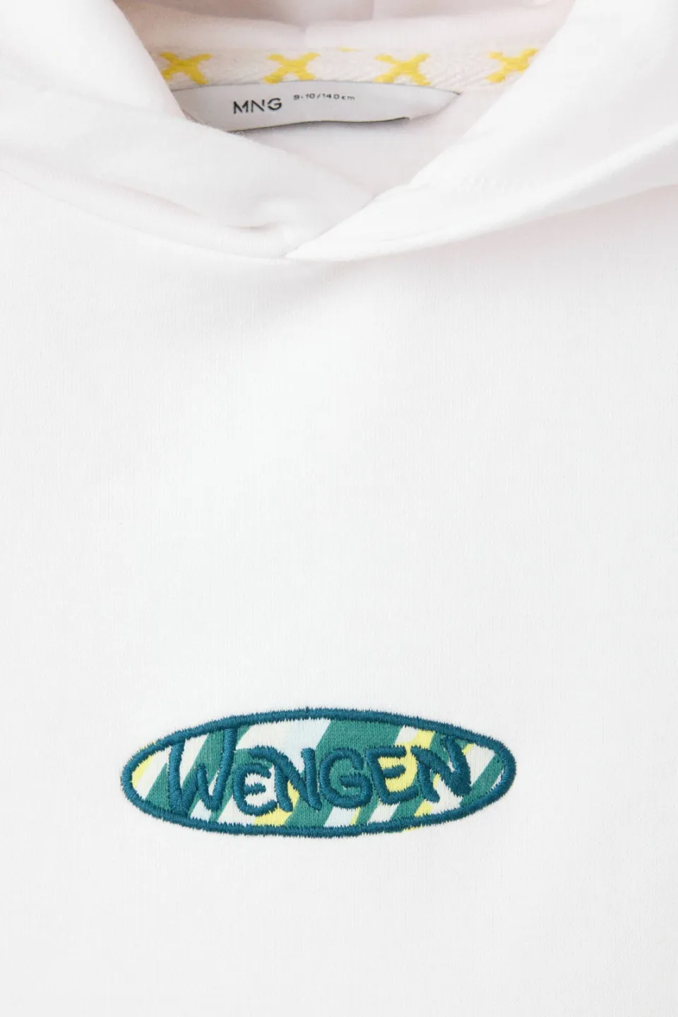 Mango Kids sweater met backprint - wit/groen, foto 6