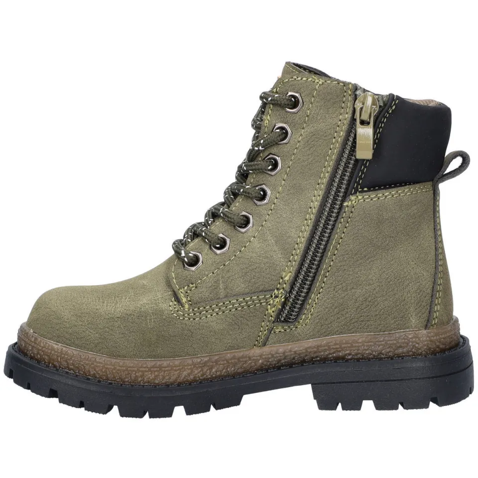 Nelson Kids enkelboots met profielzool - kaki, foto 5