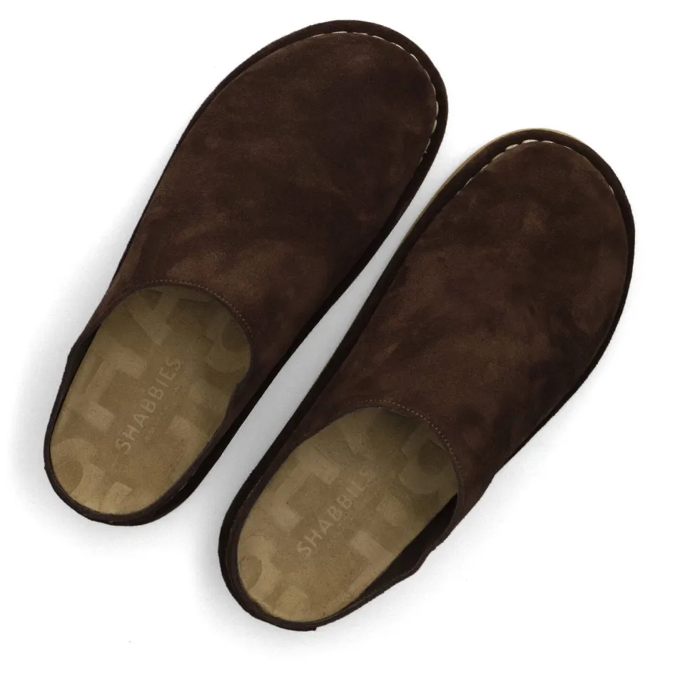 Shabbies Amsterdam Wilja slippers donkerbruin bruin, foto 5