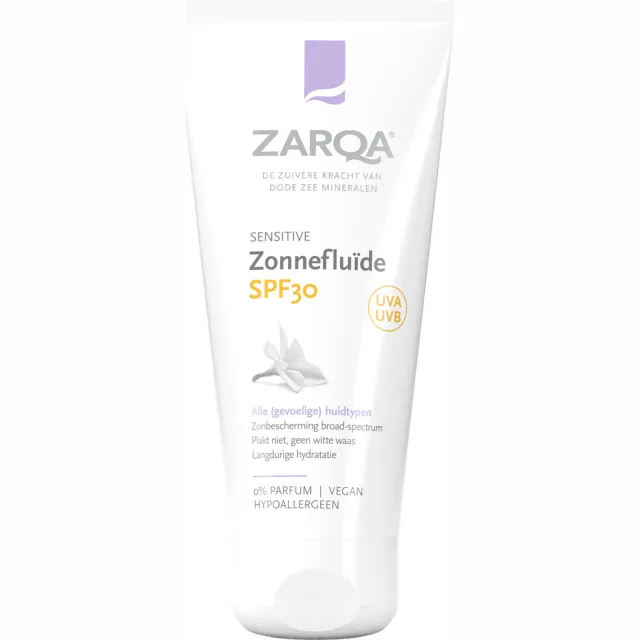 Zarqa Sensitive zonnefluïde SPF30