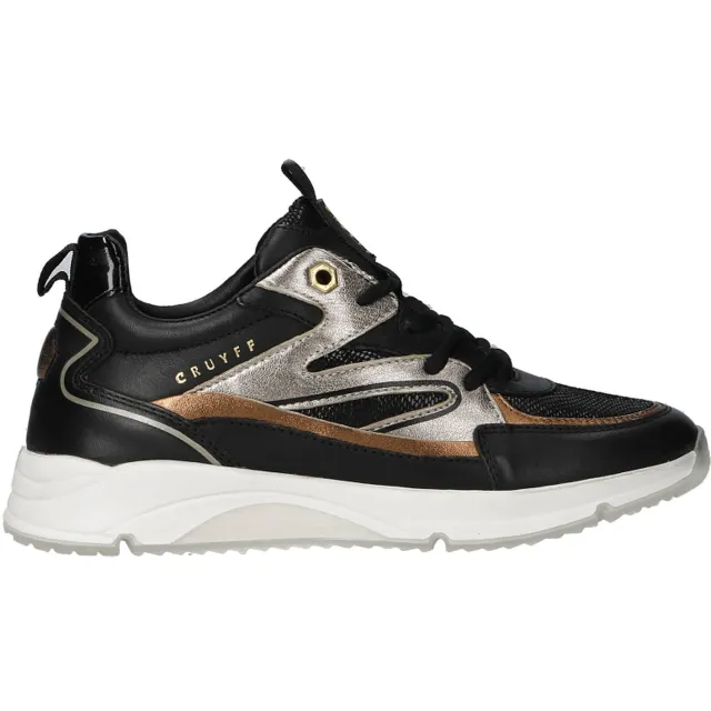 Cruyff Madina sneakers zwart Zwart/goud