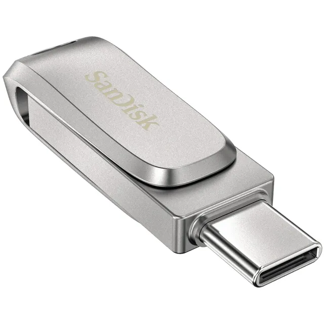 SanDisk Ultra Dual Drive Luxe 64GB usb-stick grijs