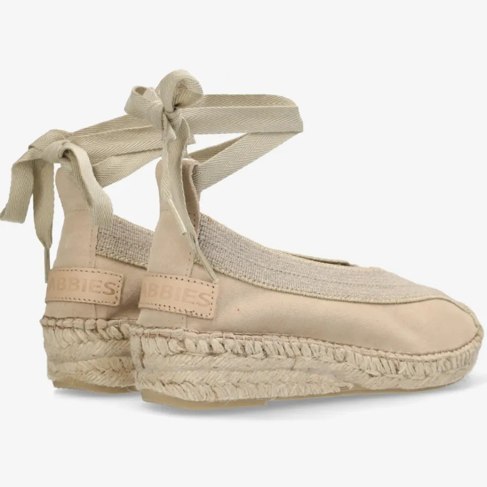 Shabbies Amsterdam Palma suède espadrille beige, foto 3