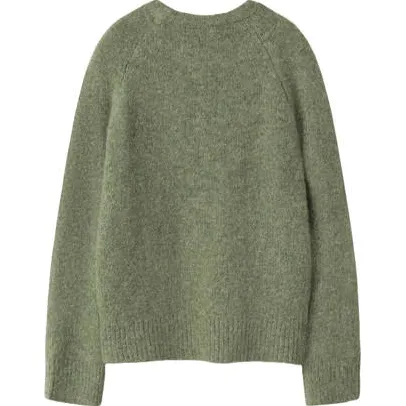 LMTD gebreide trui met wol - groen, foto 5