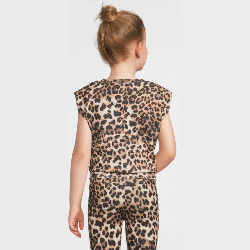 Anytime sweat top panterprint bruin, foto 5