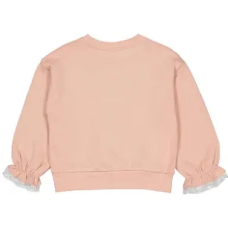 sweater - lichtroze Effen | Sweater van LEVV, foto 2