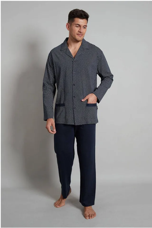 Götzburg pyjama set donkerblauw