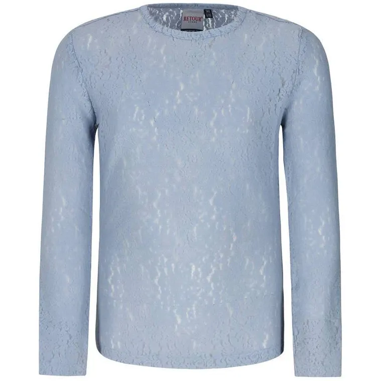Retour Jeans kanten longsleeve lichtblauw