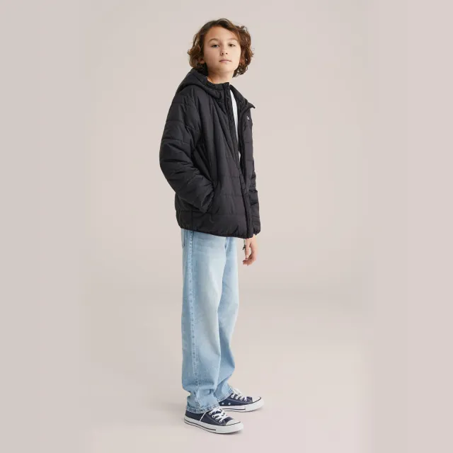 WE Fashion gewatteerde jas zwart jongens, foto 2