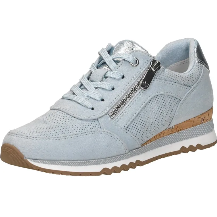 Marco Tozzi lage sneakers lichtblauw licht blauw, foto 3