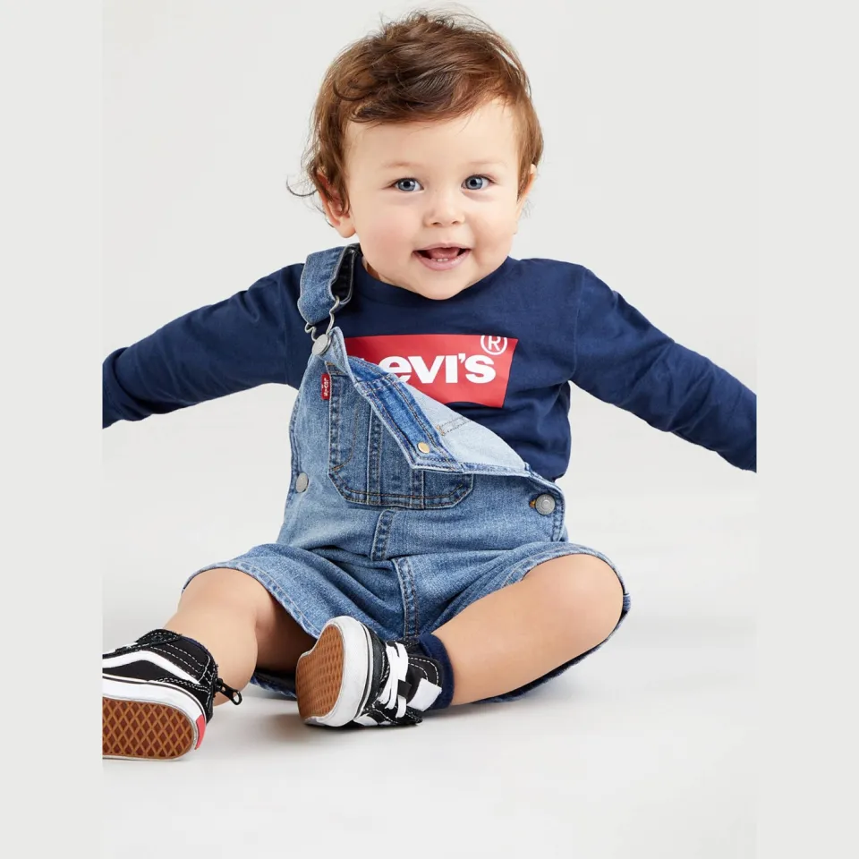 Levi's Batwing longsleeve donkerblauw