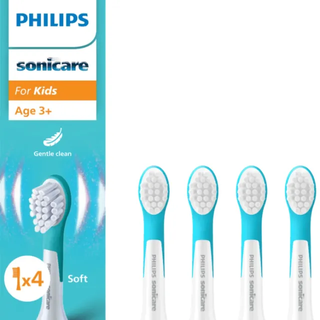 Philips Sonicare For Kids 3+ HX6034/90 (4 stuks) Wit-Aqua