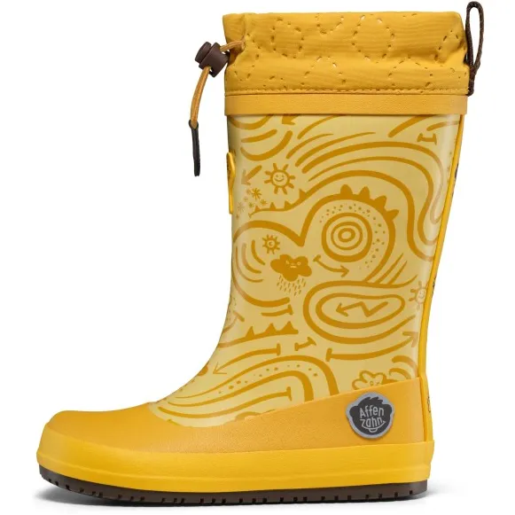 Affenzahn Kid's Gummistiefel Vegan Puddly - Rubberlaarzen, geel