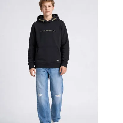 Petrol Industries rechtvallende hoodie met print - zwart, foto 5