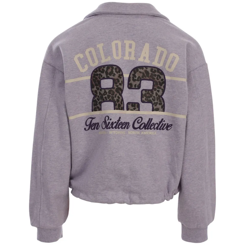 LOOXS 10sixteen boxy sweater met backprint - lila, foto 3