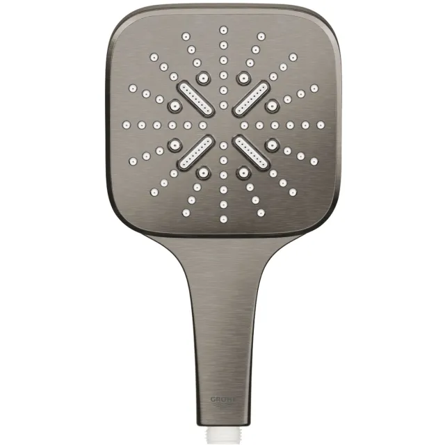 Grohe Handdouche GROHE Rainshower SmartActive 130 Cube 13cm Hard Graphite Geborsteld