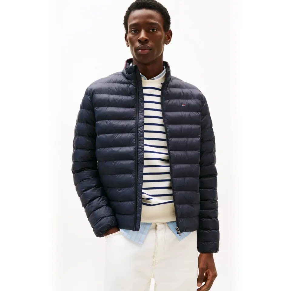 Tommy Hilfiger Core Packable gewatteerde jas donkerblauw desert sky, foto 4