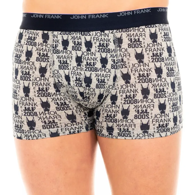 John Frank Boxers John Frank JFB108-DOG-GREY Veelkleurig