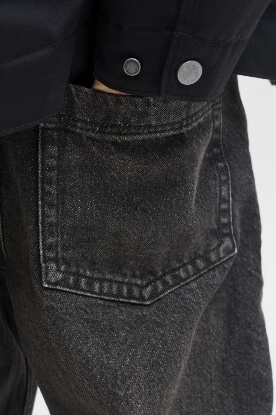 Jack & Jones JUNIOR Jjichris straight leg jeans - zwart, foto 5