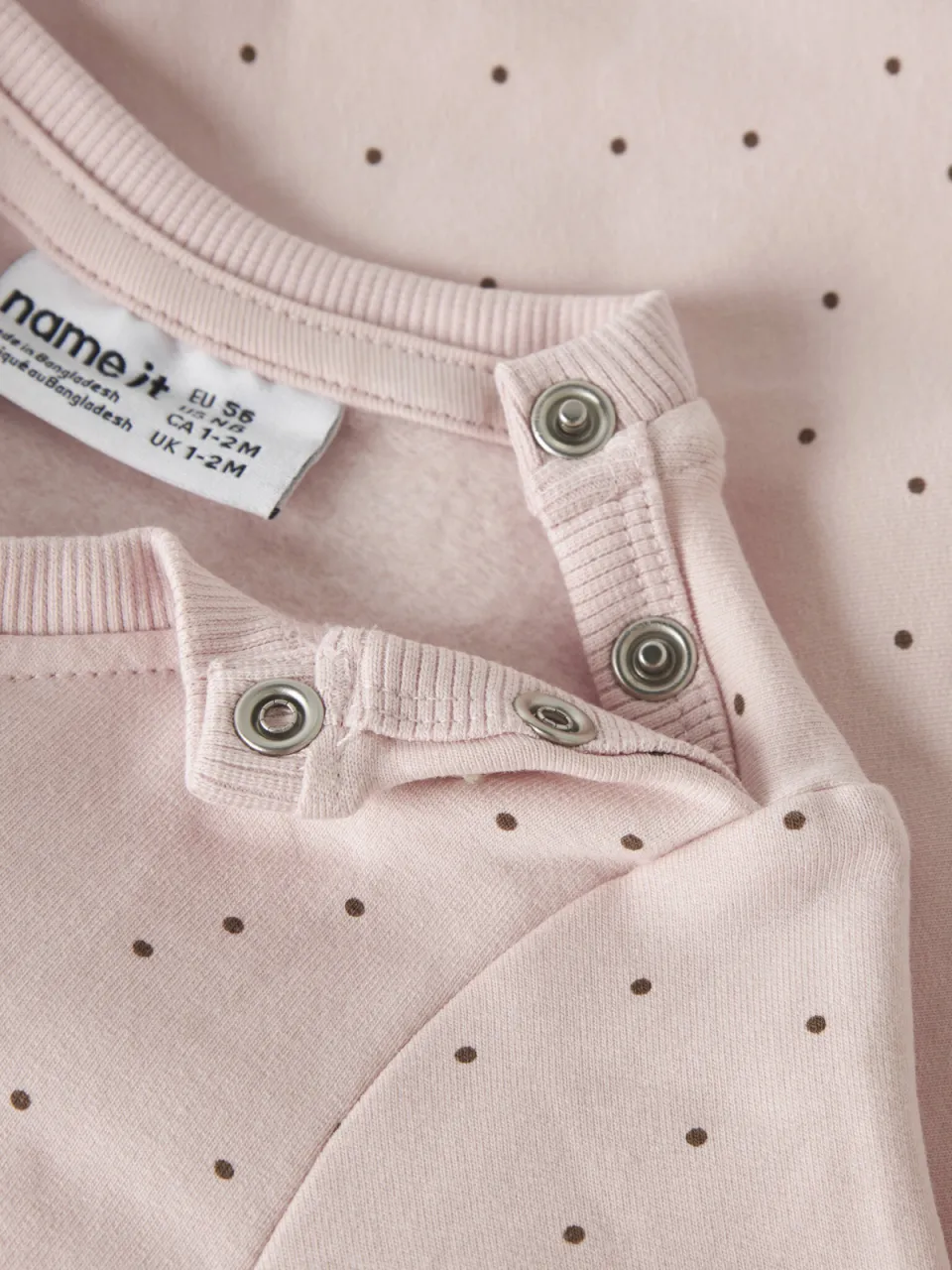 NAME IT BABY sweater met stippen - lichtroze Stip, foto 4