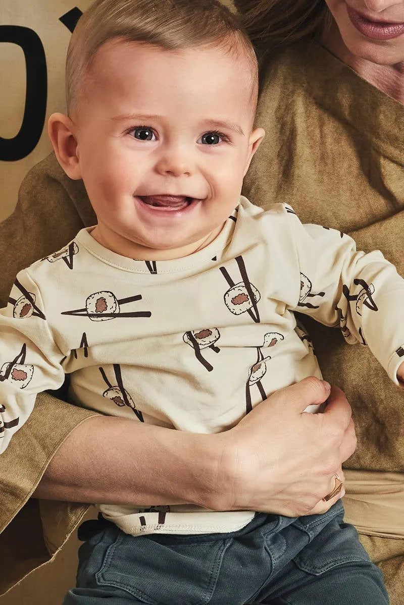 Z8 Quirijn newborn longsleeve ecru, foto 4
