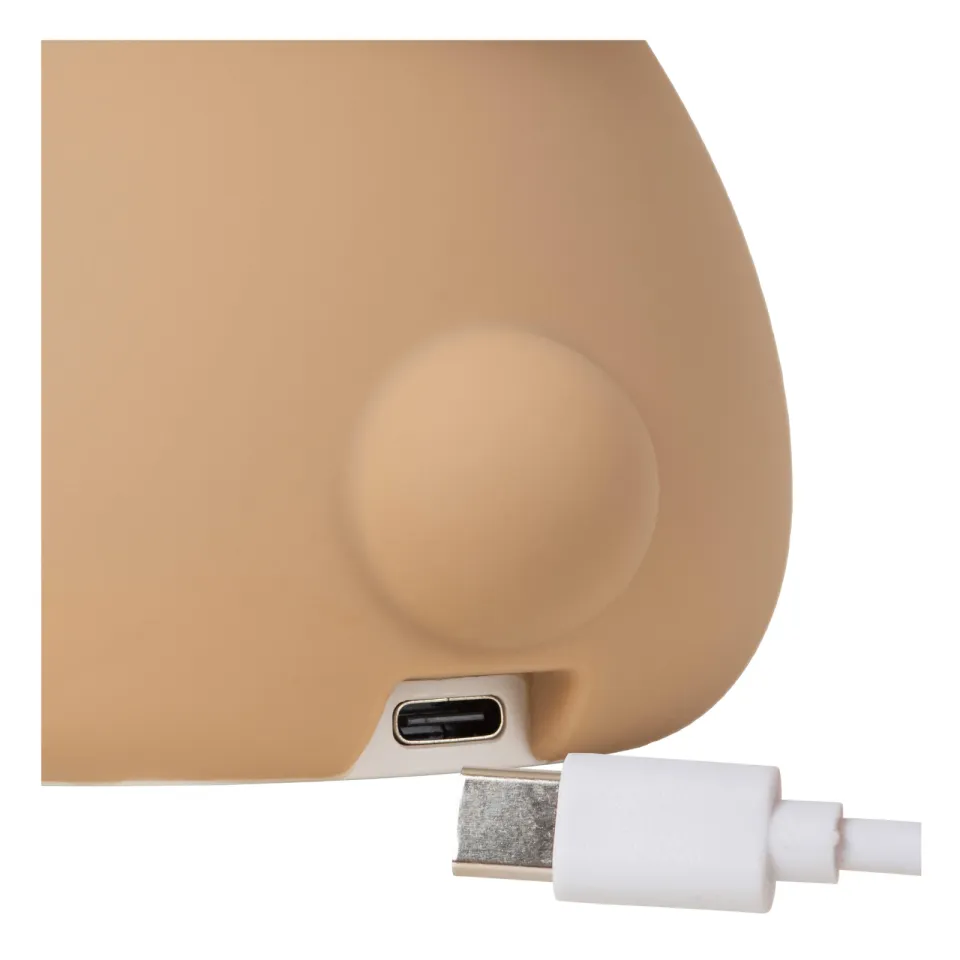 Lucide PINCHA BEAR - Oplaadbaar nachtlampje kinderkamer - Accu/Batterij - LED 3 StepDim - 1x0,5W 2100K - RGB - Bruin | Essential, foto 6