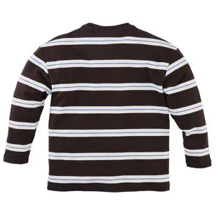 Z8 Benjiro longsleeve donkerbruin donkerbruin/wit/blauw, foto 5