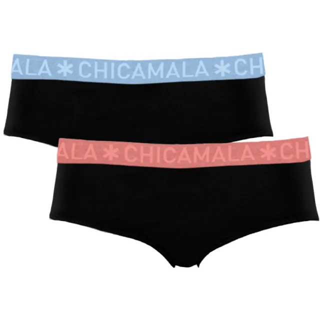 Muchachomalo Meisjes 2-pack Briefs Zwart