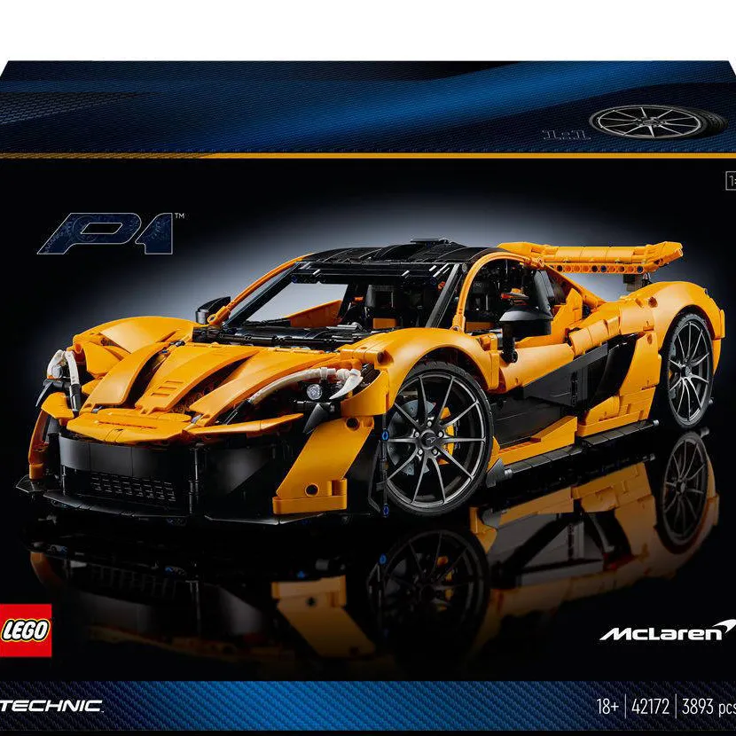 Lego Technic McLaren P1 hypercar Bouwpakket voor Volwassenen, Modelauto Decoratie Set 42172 geel, foto 6