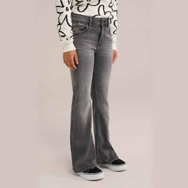 WE Fashion Blue Ridge flared jeans dark grey