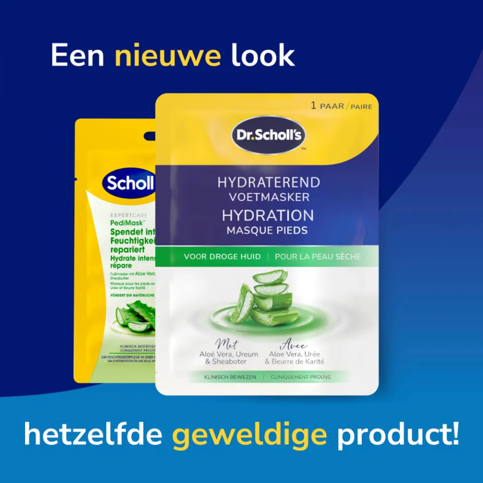 Dr. Scholl's Hydraterend & Verzachtend Voetmasker Aloe Vera 1 paar, foto 3