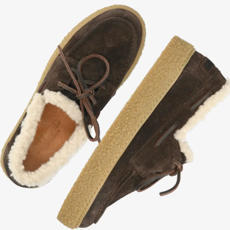 Shabbies Amsterdam Chewy Moccasin veterschoen donkerbruin bruin, foto 6