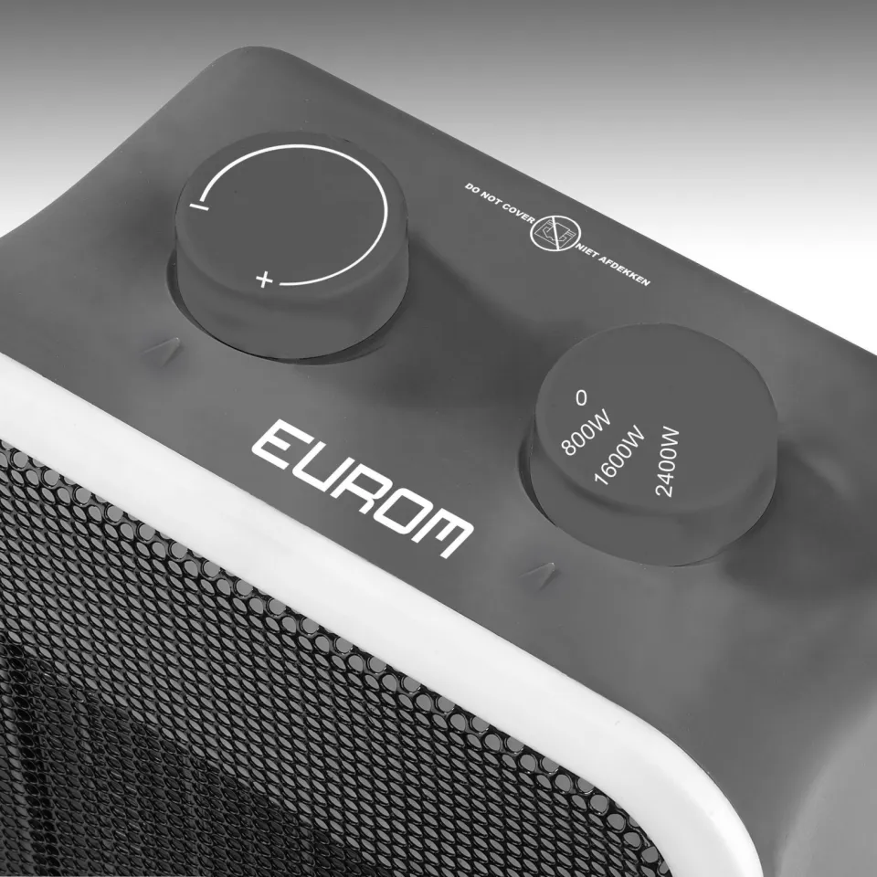 Eurom keramische kachel Safe-t-Heater 2400 grijs, foto 3