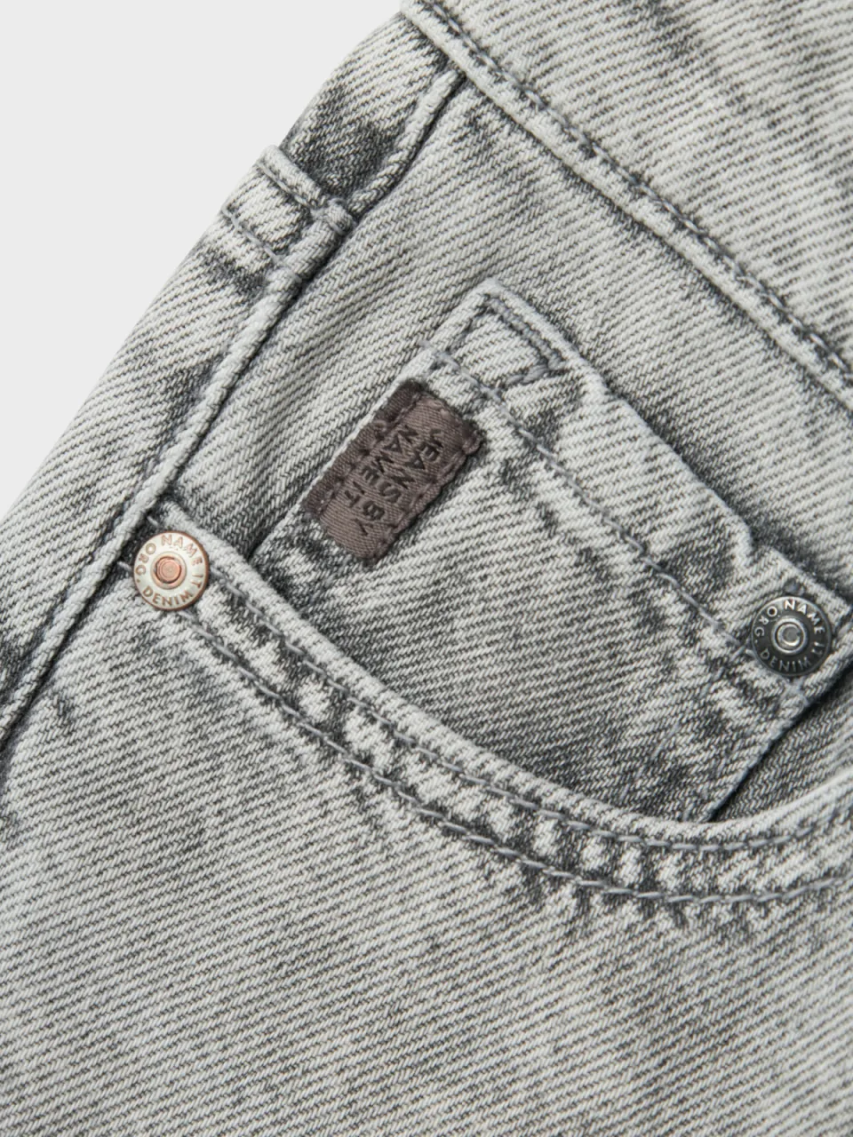 NAME IT KIDS straight fit jeans NKMRYAN light grey denim, foto 6
