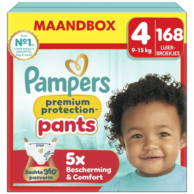 Pampers Premium Protection luierbroekjes maat 4 168 stuks, foto 2