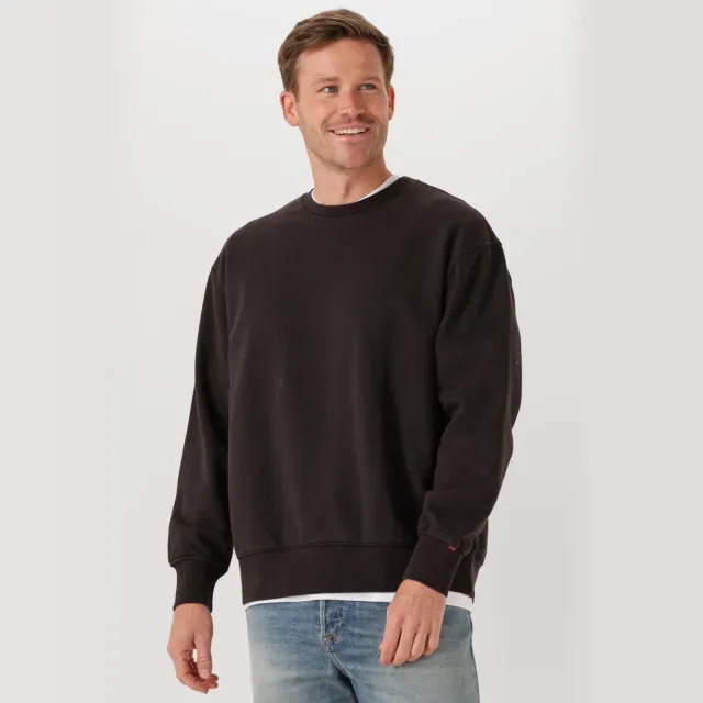 Levi's Heren Truien & Vesten Authentic Crew - Zwart