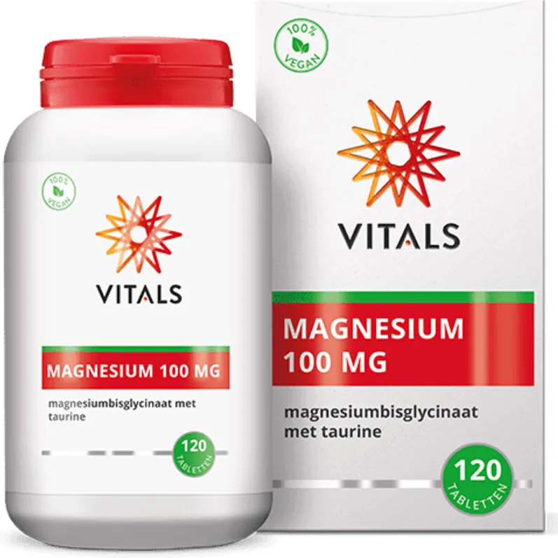 Vitals Magnesium Bisglycinaat 100mg tabletten