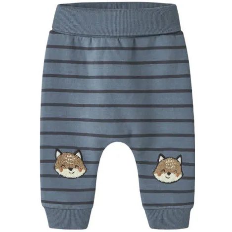 NAME IT gestreepte baby joggingbroek blauw