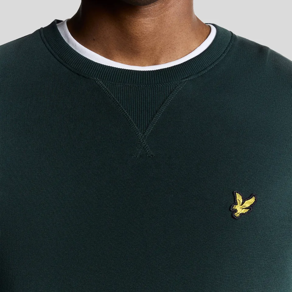 Lyle & Scott regular fit sweater - donkergroen, foto 5