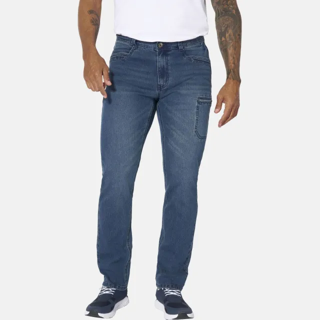 Jan Vanderstorm +FIT Collectie TUVE regular fit jeans Plus Blauw