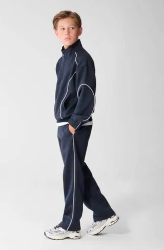 Shoeby relaxed fit sportbroek donkerblauw, foto 3