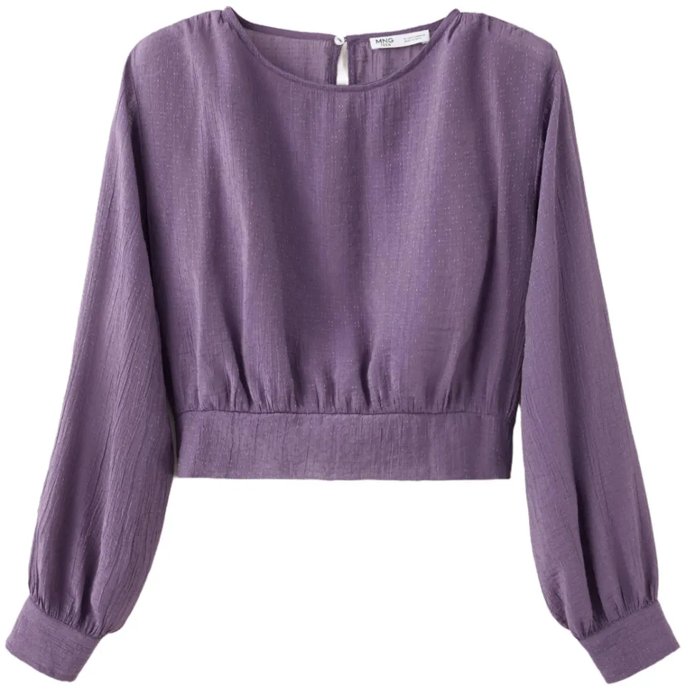 Mango blousetop paars, foto 2