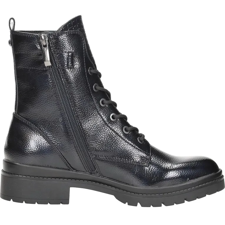 Tamaris veterboots blauw lak, foto 8